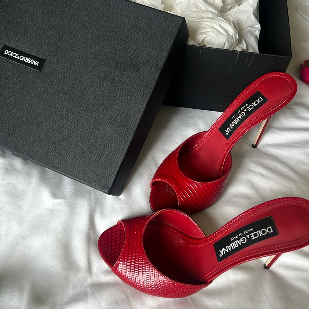 Woman’s Dolce and Gabbana calfskin heels